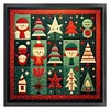 Christmas Tree Snowman-14CT Stamped Cross Stitch 40*40cm/15.75*15.75in