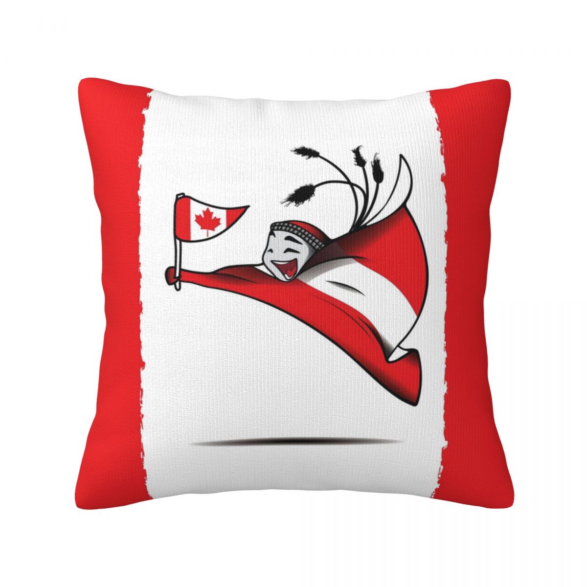 Canada World Cup 2022 Mascot Throw Pillows 18 x 18 inch