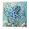 Octopus DIY Pearl Painting Kit 20x20cm Framed Canvas Ocean Animals