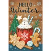 Hello winter - peinture diamant perceuse ronde - 20*30cm