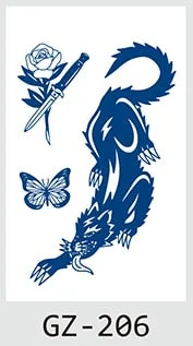 Temporary Tattoos Stickers Geometry Flower Snake Scorpion Juice Ink Lasting Waterproof Arm Chest Waist Hip Realistic Fake Tatoo