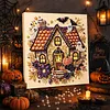 Halloween Bead Art DIY Pearl Painting Kit with Frame(Halloween House)