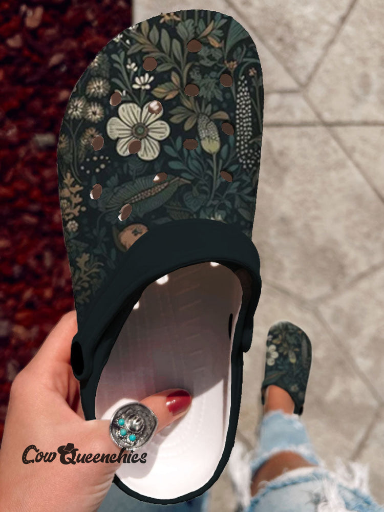 Vintage Floral Casual Shoes Multicolor / 36