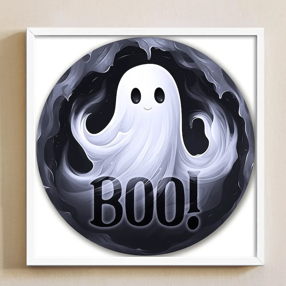 11CT Full Stamped Cross Stitch - Ghost(Canvas|40*40CM)