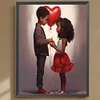 Diamond Painting -5D Full Square Drill Valentines Day Couple(35x45cm)