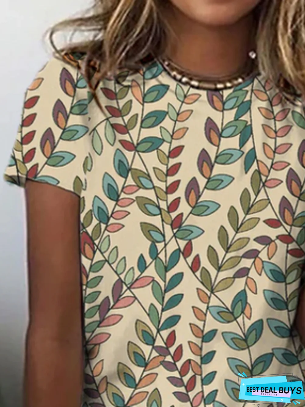 Crew Neck Casual Loose T-shirt