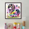 Colorful Unicorn-14CT Counted Cross Stitch 40*40cm/15.75*15.75in