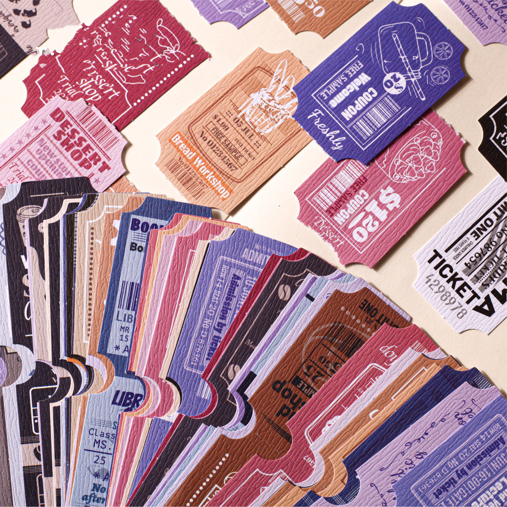 스티커 - 빌 시리즈 빈티지 스탬프 라벨