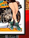 Motorcycle Bulma Decorative Painting - Dragon Ball - BLK Studio