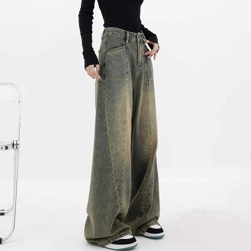 Green Wash Vintage Boyfriend Jeans