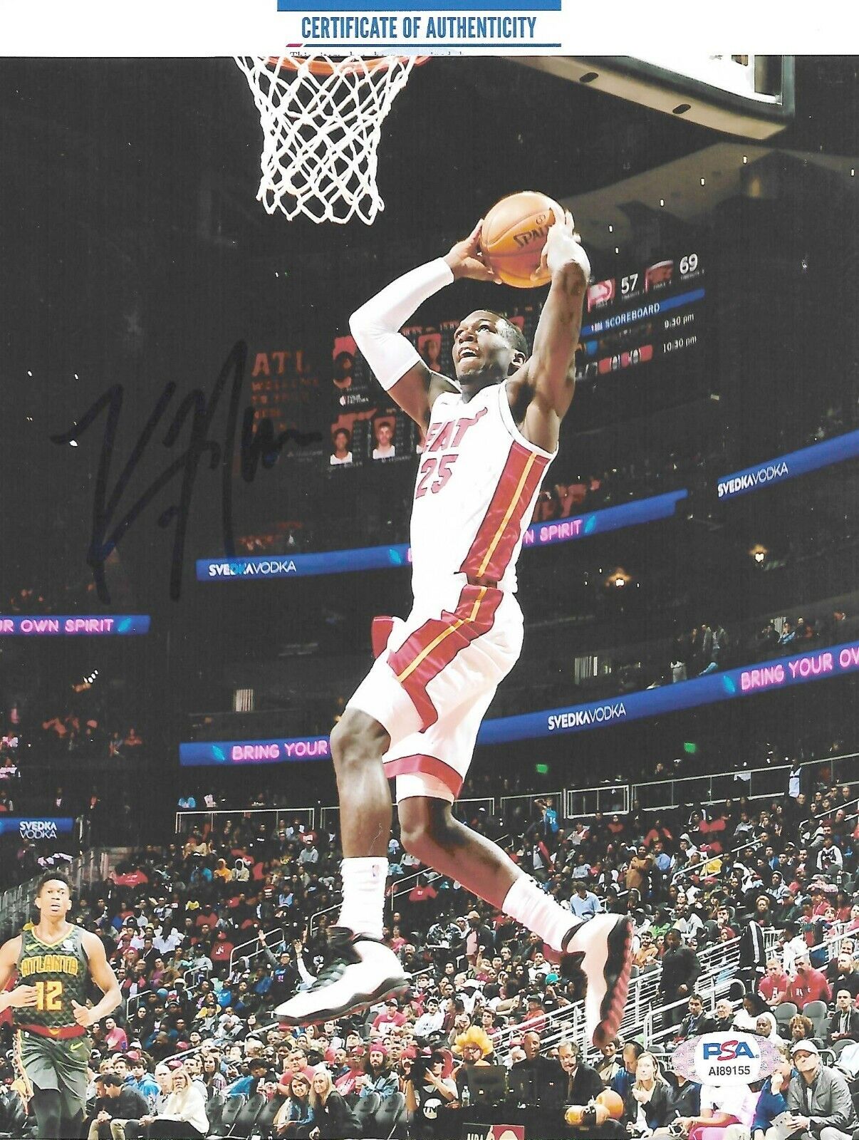 KENDRICK NUNN signed autographed MIAMI HEAT 8x10 Photo Poster painting w/ COA PSA AI89155