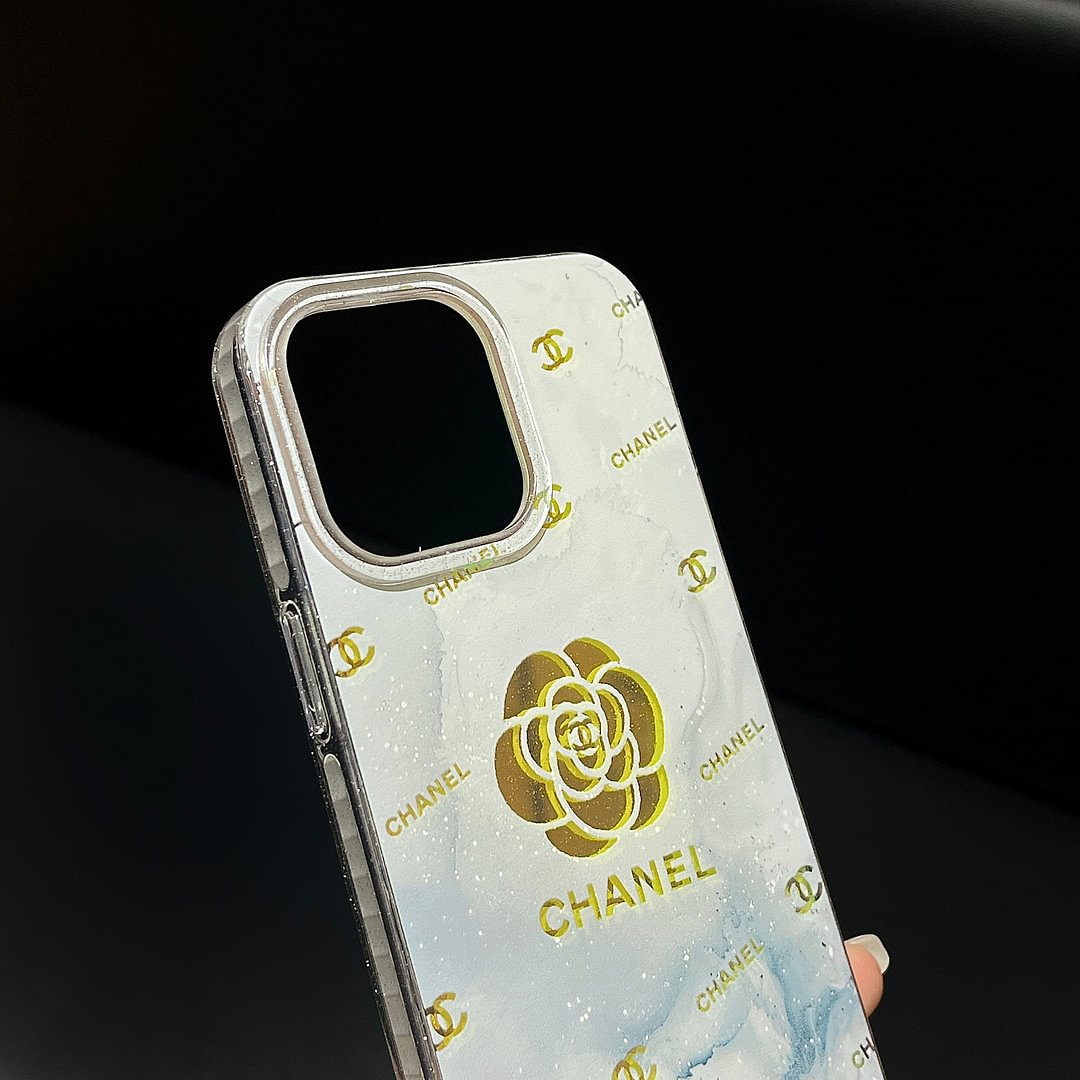 Chanel Camellia Laser Luxury Letter Combination Apple iPhone Case