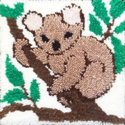 Koala Pillowcase Latch Hook Kits for Beginners veirousa