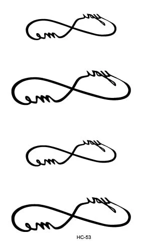 Free Shipping Classic Black Tattoo Waterfproof Fake Temporary Tattoo Sticker Body Cat Star Infinity Bird Small Tattoo 10.5x6cm