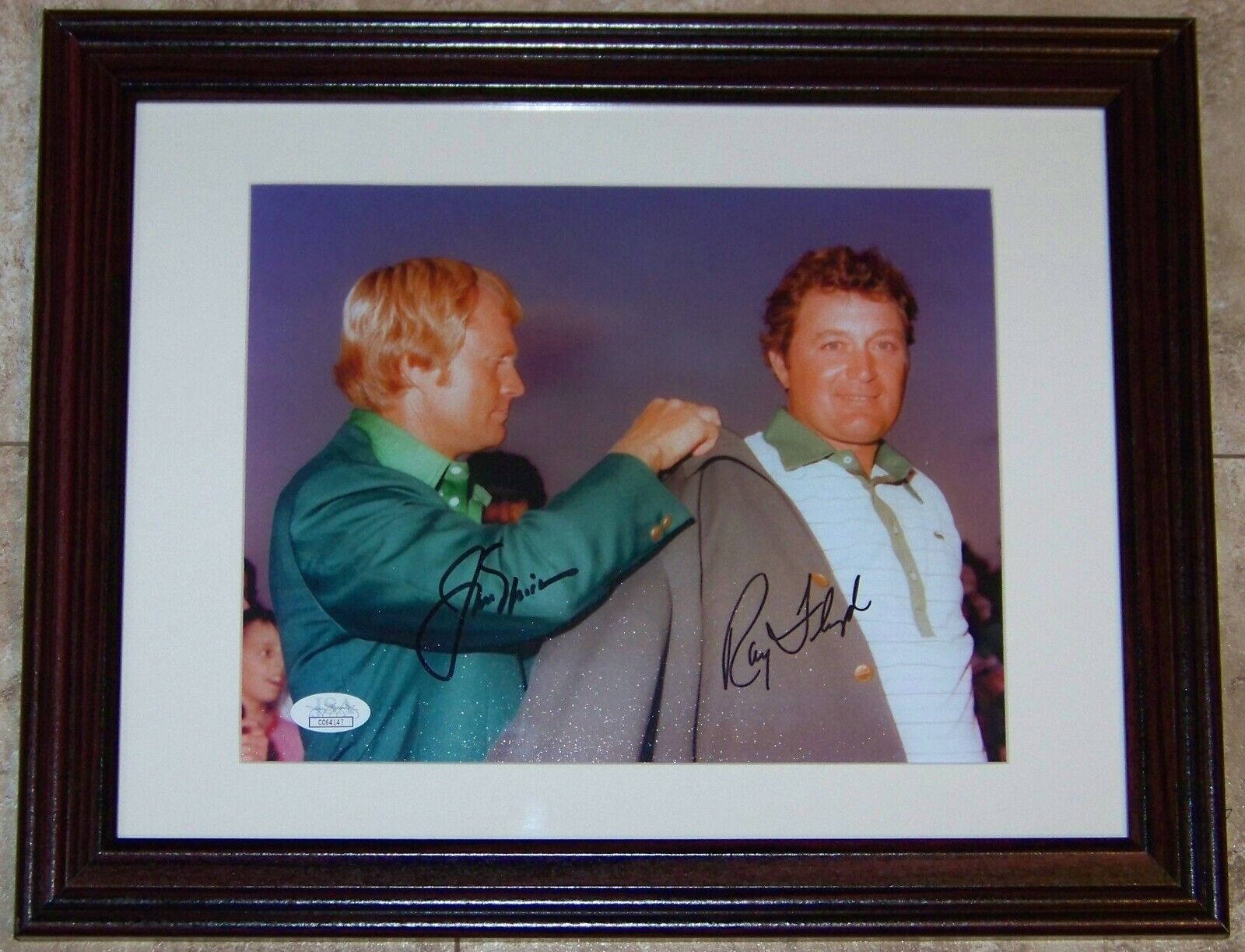 Jack Nicklaus & Ray Raymond Floyd Signed Autographed 8x10 Framed Photo Poster painting JSA COA!