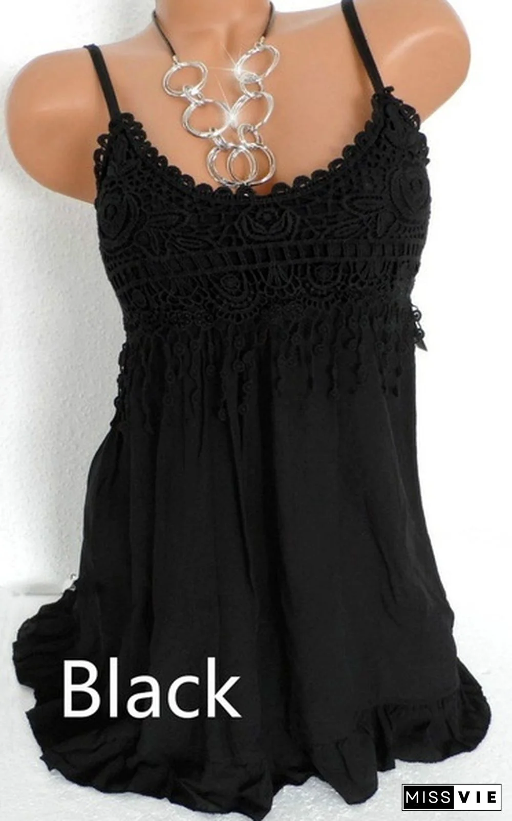 7 Colors Tops Women Lady Sexy Summer Sleeveless Top Blouse Lace Vest Tank Shirt