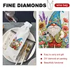 4 Pack DIY Rhinestone Drawstring Wine Gift Bags,  Diamond Painting Wine Decor Bag for Festival Gift Home Table Decor(Garden Gnome)