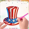 4pcs America 250th Anniversary DIY Diamond Art Magnets Kit Diamond Art Refrigerator Magnet Rhinestones Refrigerator Magnetic Sticker for Adult Beginners DIY Home Office Decor (05)