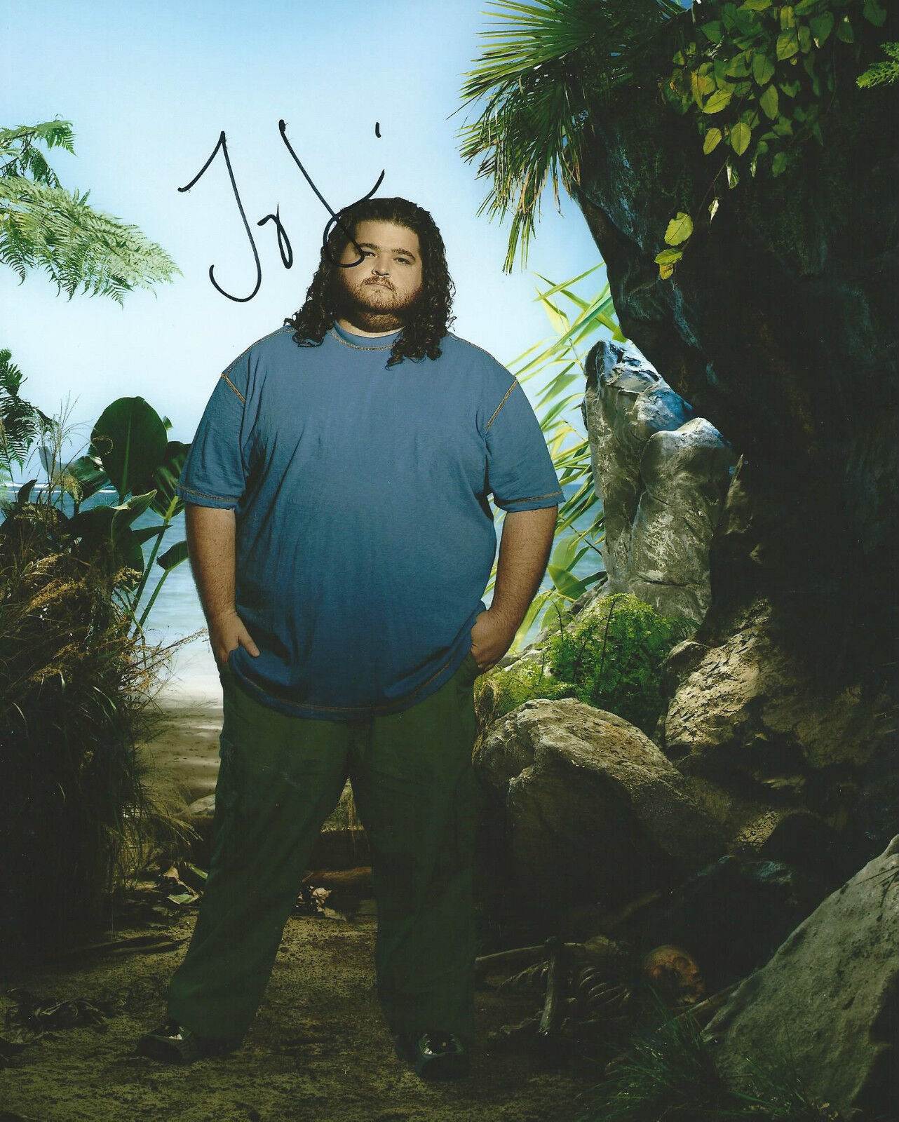 **GFA Lost-Hugo 'Hurley' Garcia *JORGE GARCIA* Signed 8x10 Photo Poster painting MH1 COA**