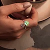 Lucky Four-Leaf Clover Ring 925 Sterling Silver