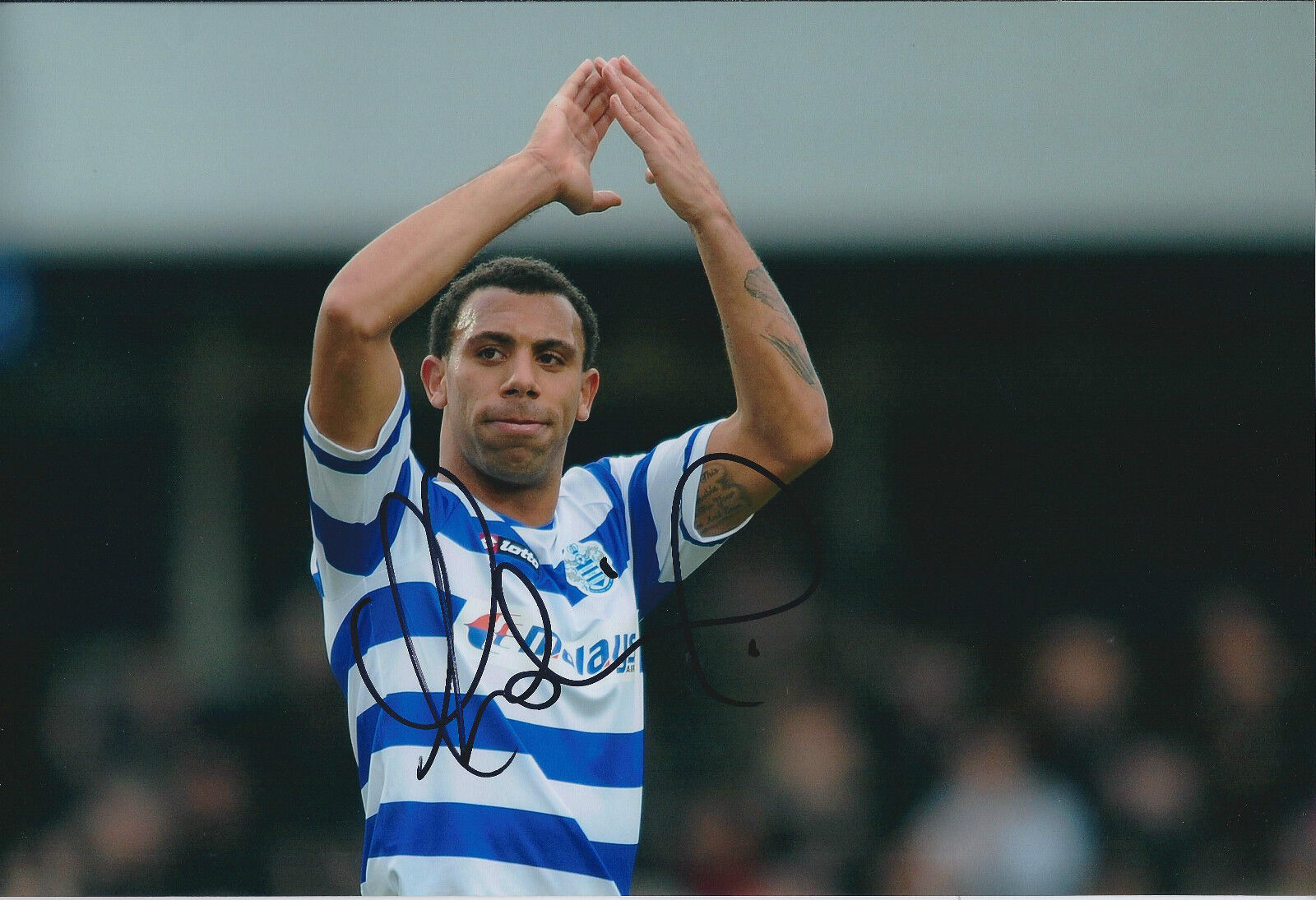 Anton FERDINAND Signed 12x8 Photo Poster painting AFTAL COA Autograph QPR Defender Authentic