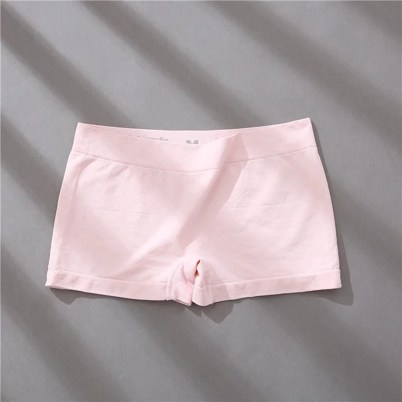 FINETOO Letter Printed Plus Size Panty High Waist Underwear Lingerie Boxer Underwear Under Skirt Ladies Safety Short Pants