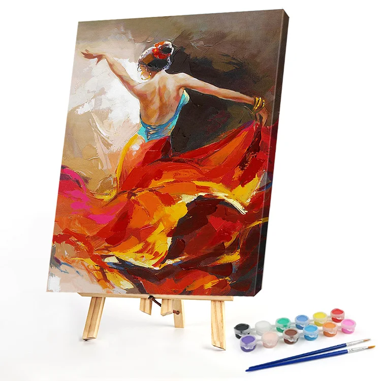 Oil Paint By Numbers - Dancing Woman - 40*60CM