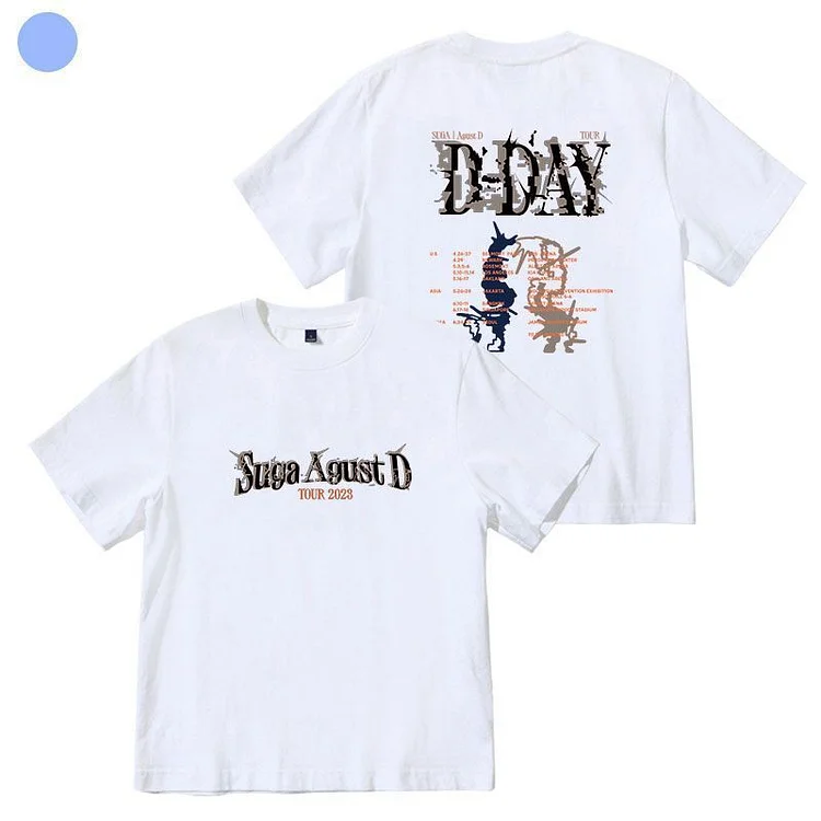 BTS SUGA Agust D TOUR ‘D-DAY’ Creative Logo T-shirt