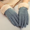 Gioiacombo&trade; Guanti caldi in velluto da donna scamosciati