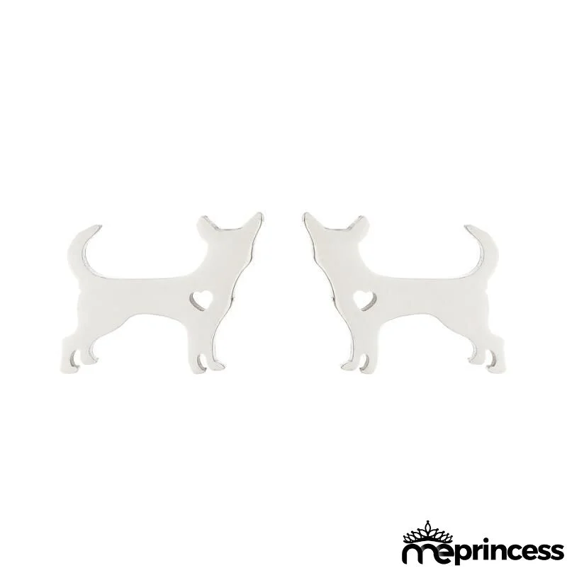 Women Fashion Hollow Eagle Owl Snake Dolphin Bee Giraffe Elephant Dog Cat Rabbit Fish Bird Penguim Stainless Steel Stud Earrings