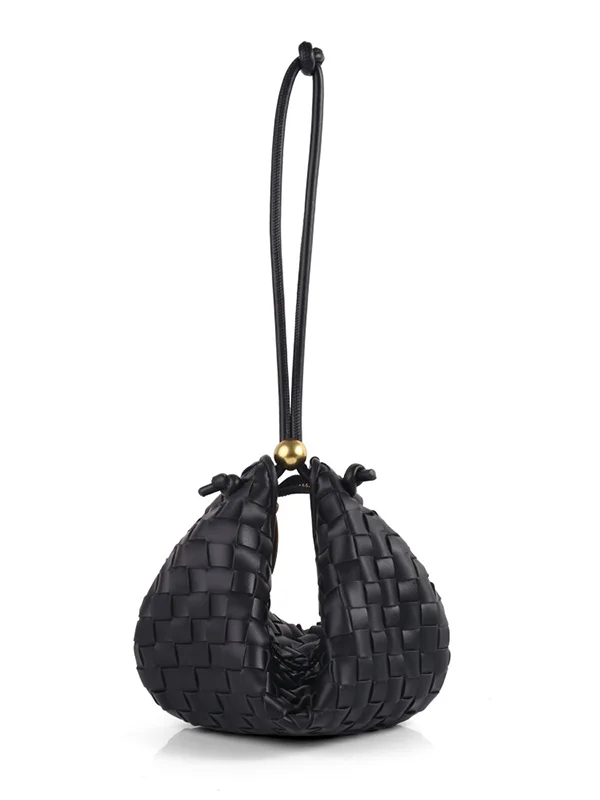 Zipper Woven Split-Joint Geometric Handbags Bags
