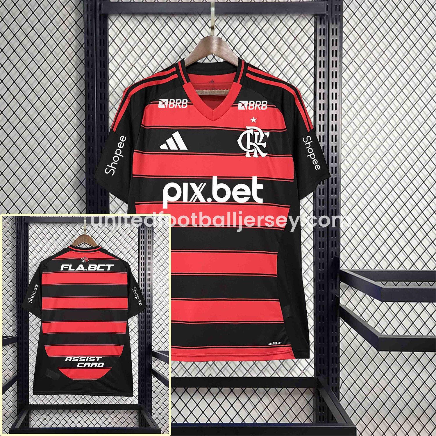 Flamengo 25-26 Home Jersey with Sponsors - Fans Version