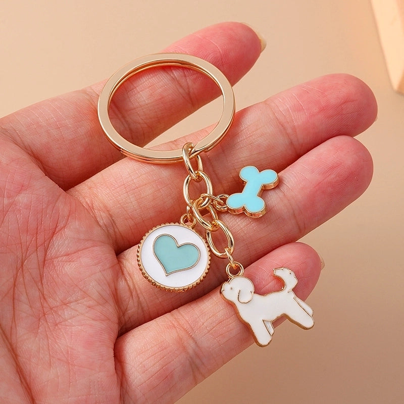 Cartoon Style Cute Commute Penguin Dog Unforgettable Alloy Keychain