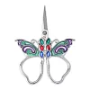 Vintage Embroidery Scissors with Rhinestones Butterfly Shape Needlework Scissors