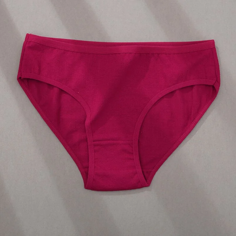 2021 Cotton Panties Women Low Waist Female Underpants Sexy Comfortable Women's Cotton Solid Color Briefs Panty Lingerie S-XL
