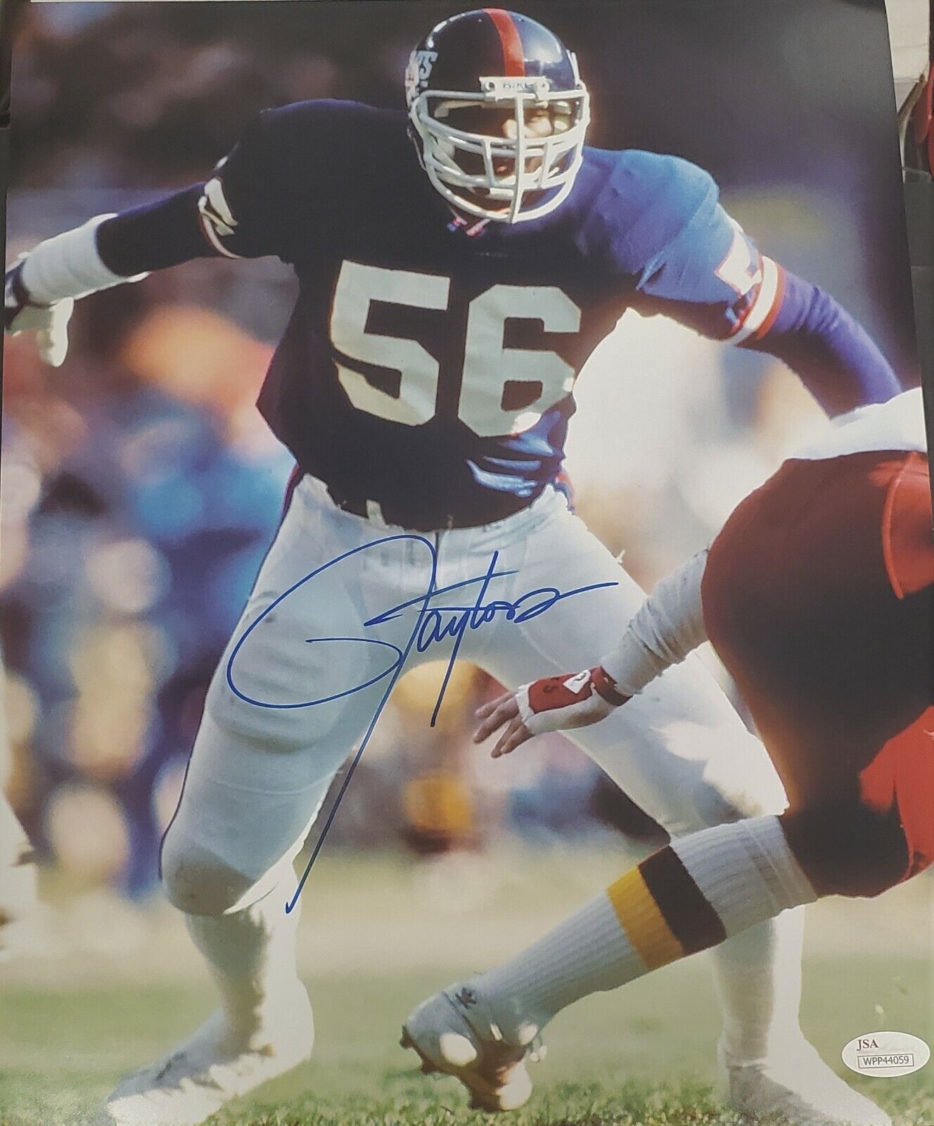 Autographed Lawrence Taylor New York Giants 11X14 Photo Poster painting with JSA COA