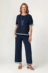 Wholesale Knit Set, Navy Co-ord Set, SS2027 Women's Fashion, Luxury Knitwear Supplier, Boutique Clothing Wholesale