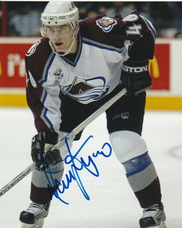 MAREK SVATOS SIGNED COLORADO AVALANCHE 8x10 Photo Poster painting #7 Autograph