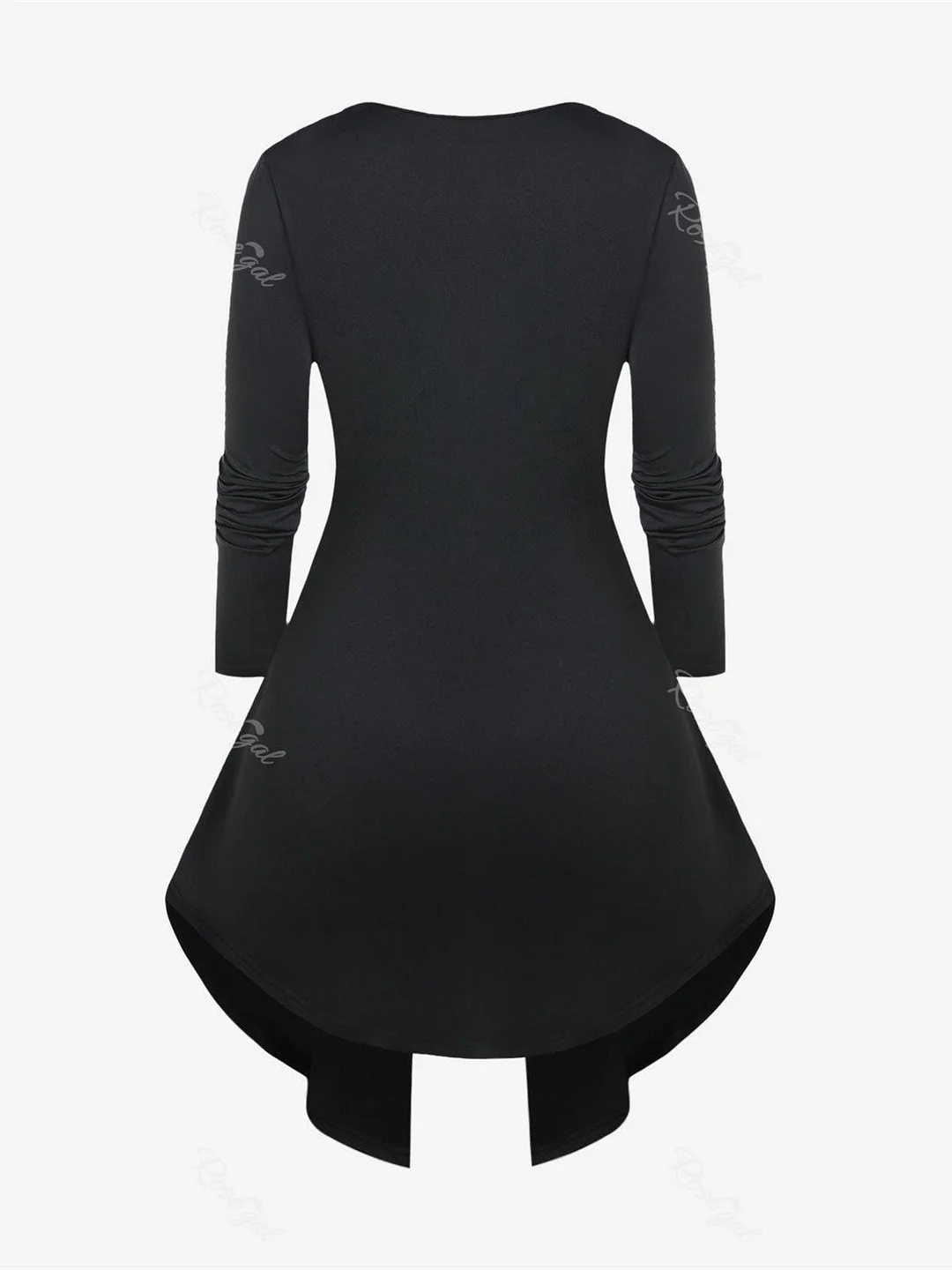 Women Half Sleeve V-neck Solid Color Dress