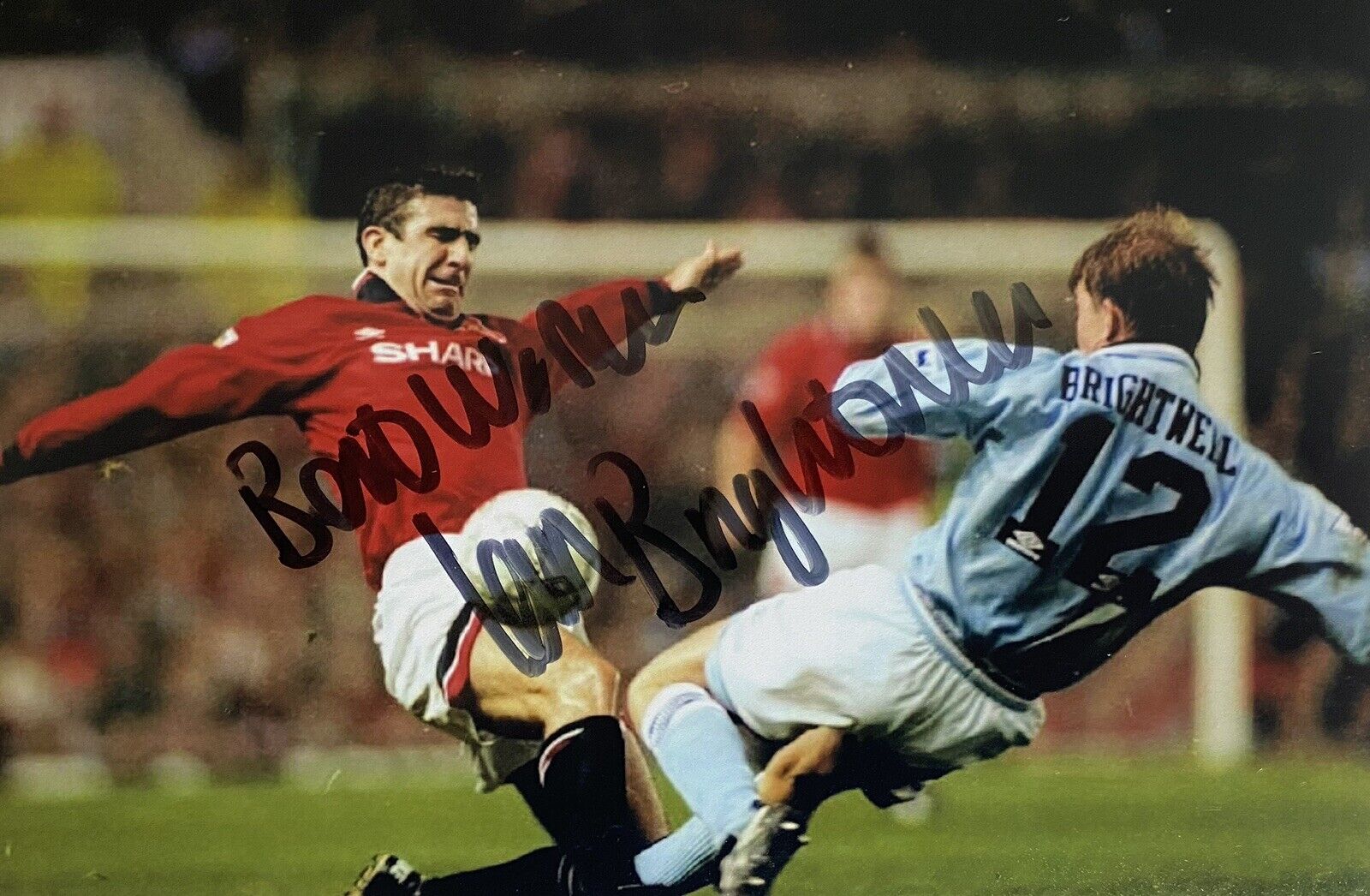 Ian Brightwell Genuine Hand Signed Manchester City 6X4 Photo Poster painting 3