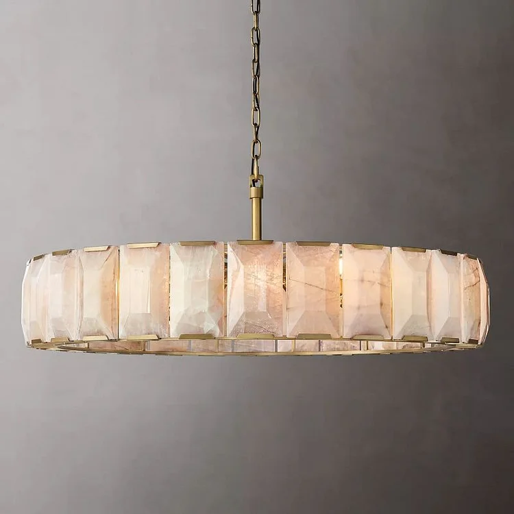 Harlown Calcite Round Chandelier 60" Vjlight