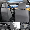 FLORICH Seat Covers for Cars, Waterproof Seat Covers, Leather Car Seat Covers 2 Pack, Universal Seat Cushion Protector for Most Cars Trucks SUV-Gray&Black