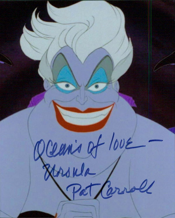 Pat Carroll (The Little Mermaid) signed authentic 8x10 Photo Poster painting COA