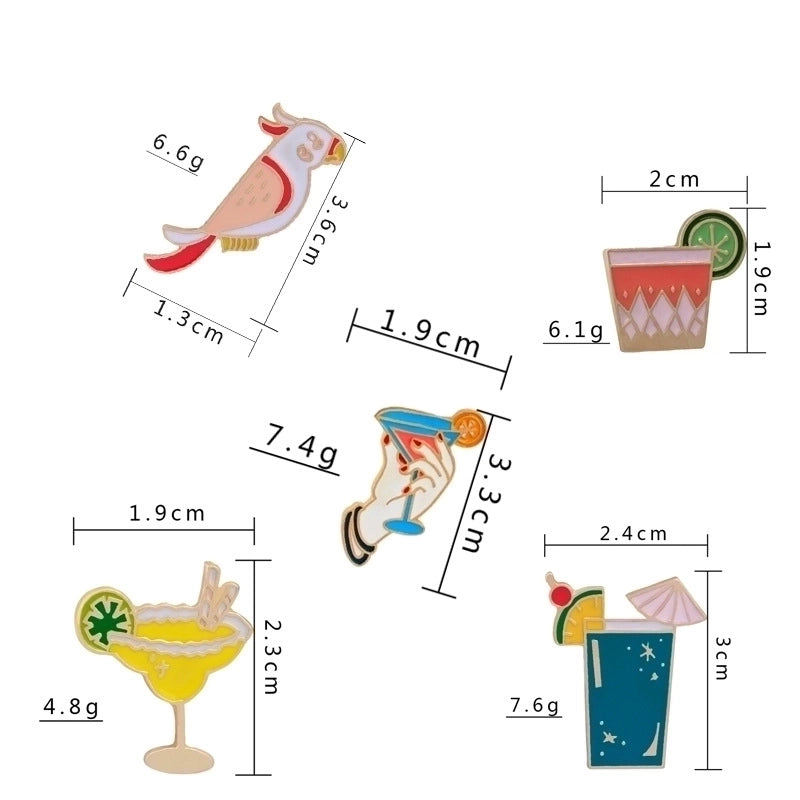 Minimalist Pin Alloy Enamel Unisex Brooches