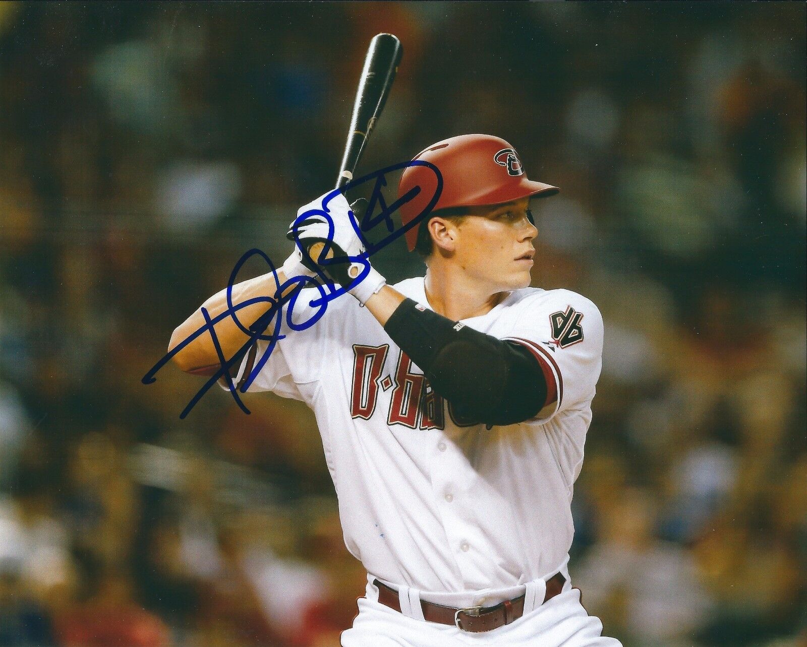 Autographed PETER O'BRIEN Arizona Diamondbacks 8x10 Photo Poster painting w/ COA