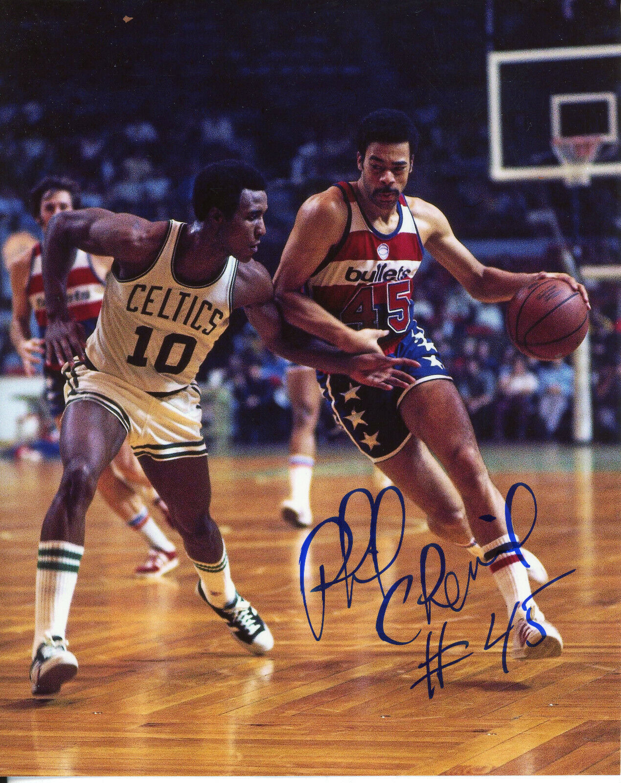 Phil Chenier Autographed 8x10 Washington Bullets#S1418