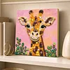 Framed Giraffe - DIY Button Art Painting Kit for Creativity DIY Pearl Dot Crafts for Gift Home Wall Decor 30*30CM