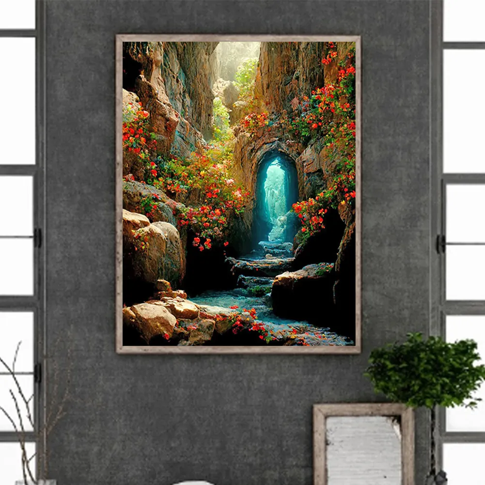 Full Round Diamond Painting 40*50cm - Cave