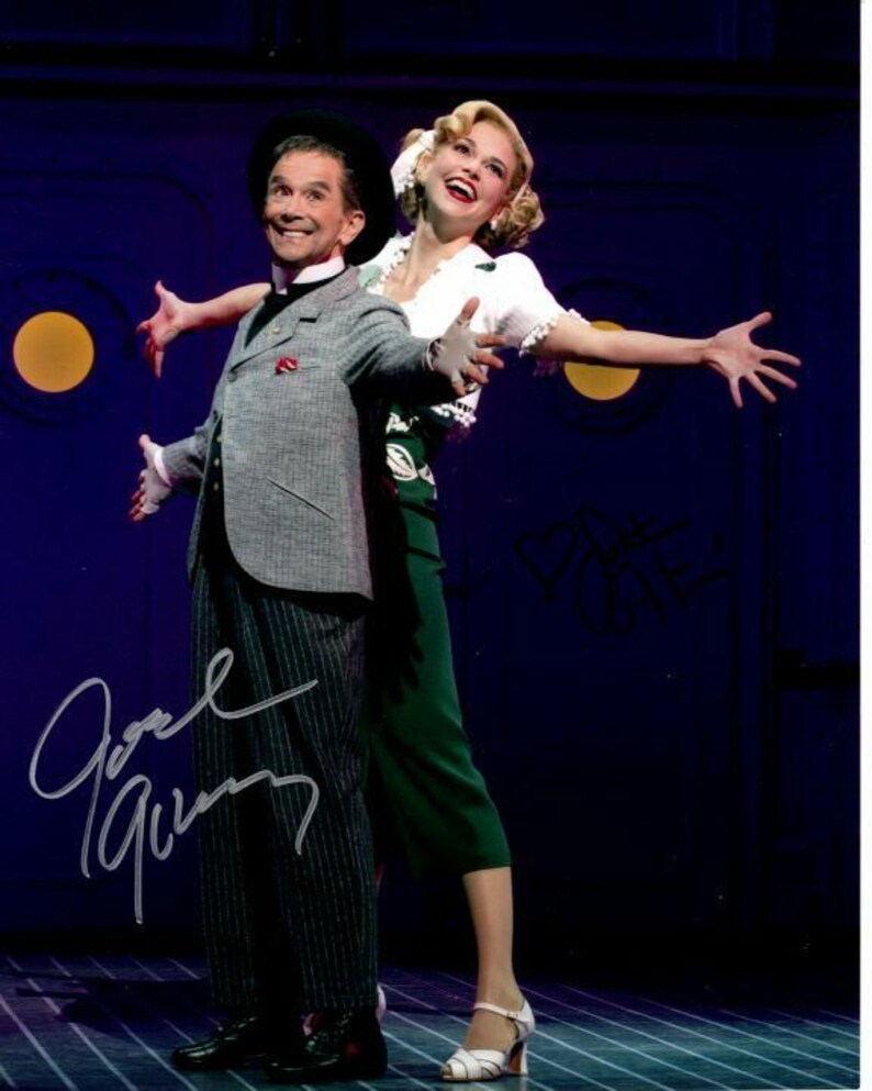 Joel grey and sutton foster signed autographed anything goes Photo Poster painting