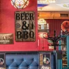 BEER & BBQ - Vintage Metal Signs - 20*30cm/30*40cm - Warning